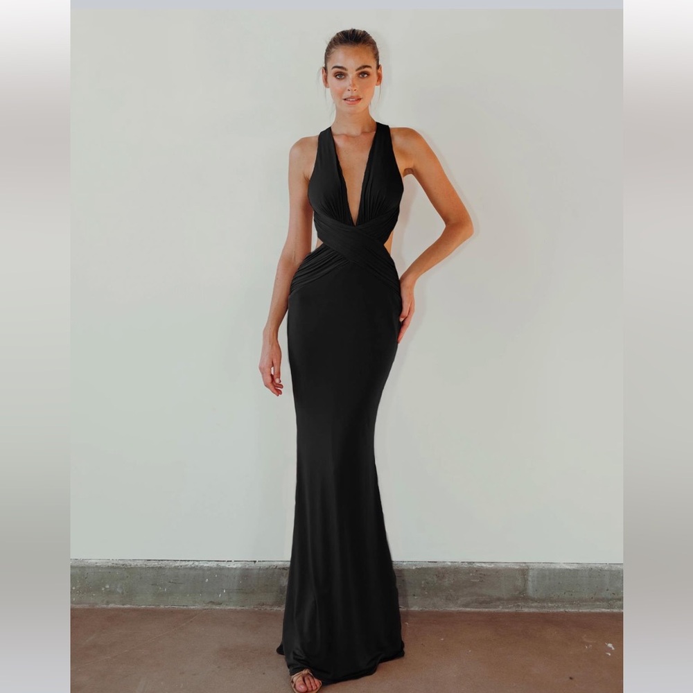 Katie May Black Backless Dress